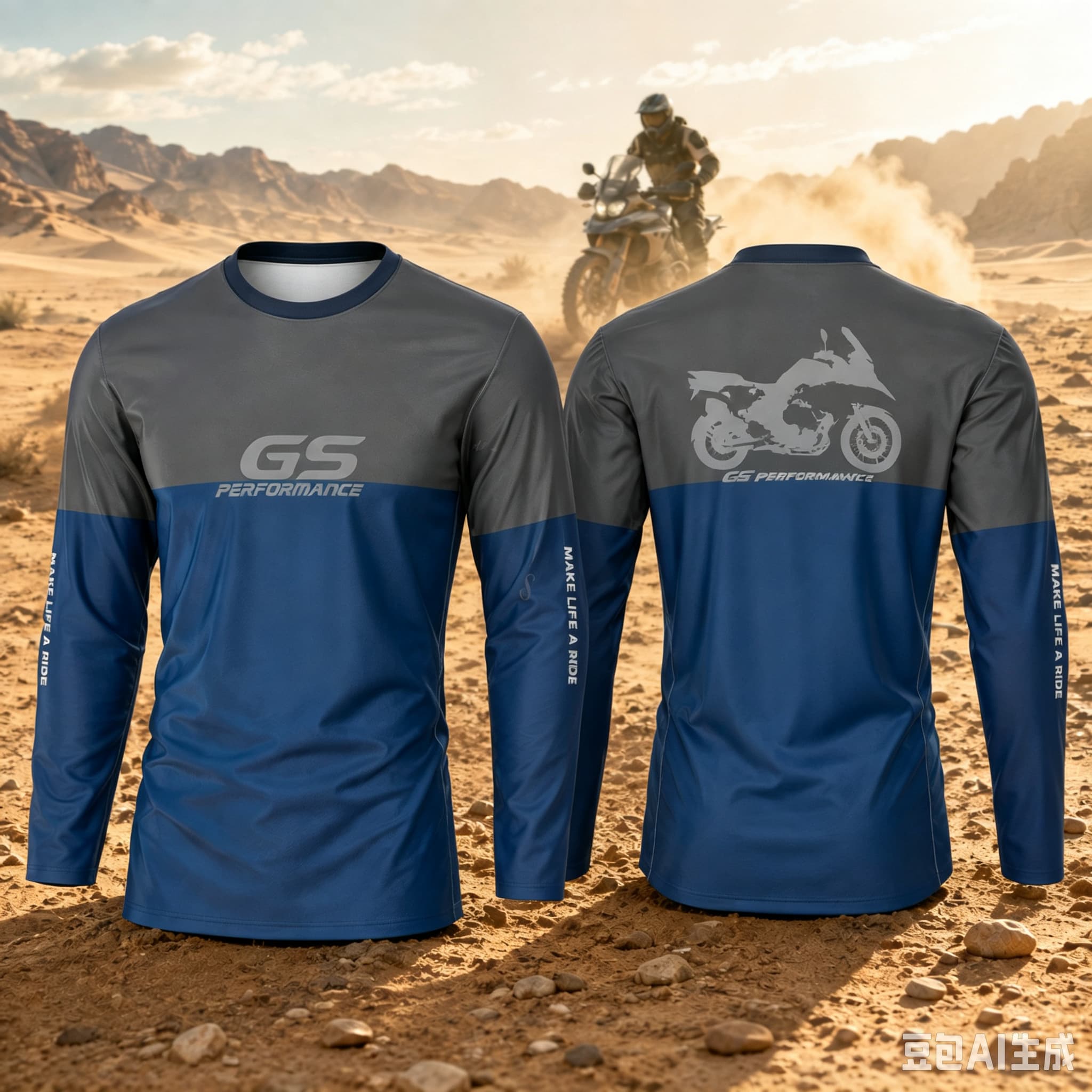 Outdoor Sports Adventure - T-shirt à manches longues pour moto